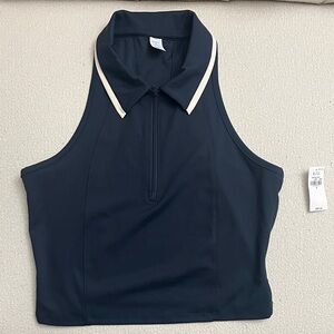 Old Navy Power Soft crop polo, navy , S